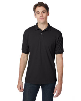 Hanes Adult EcoSmart® Jersey Knit Polo | alphabroder