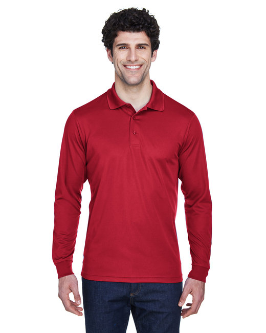 Men s Pinnacle Performance Long-Sleeve Piqu Polo