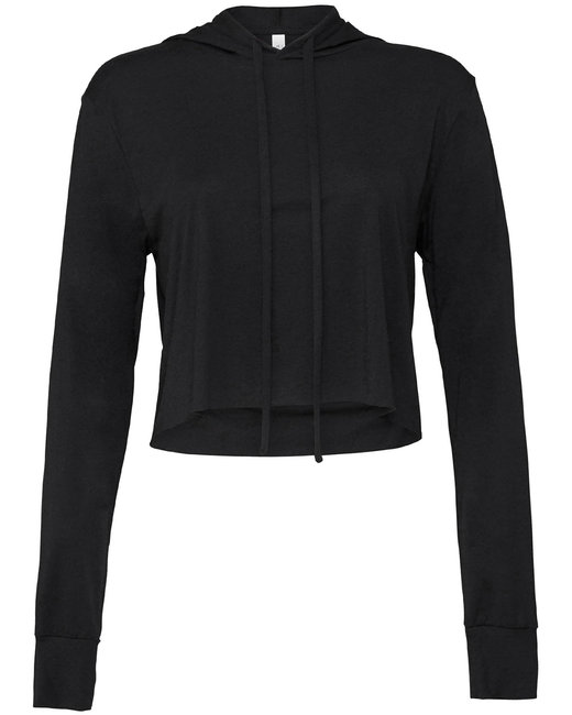 8512 Bella + Canvas Ladies' Cropped Long Sleeve Hooded T-Shirt