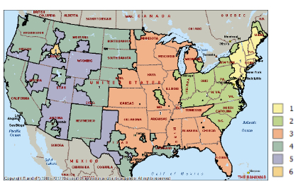 Shipping Zones Map