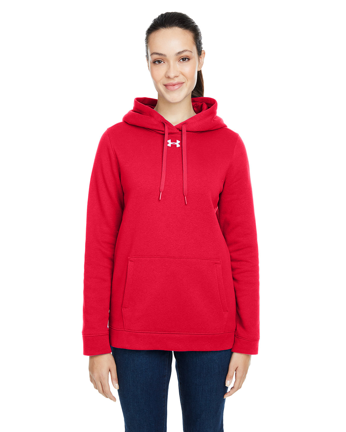 Ladies Hustle Pullover Hooded Sweatshirt-Under Armour