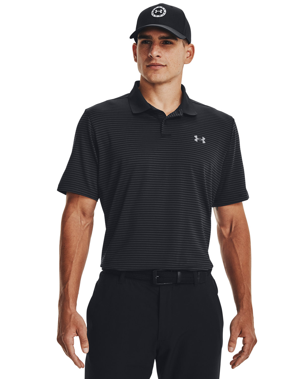 Mens 3.0 Striped Perf Polo-Under Armour