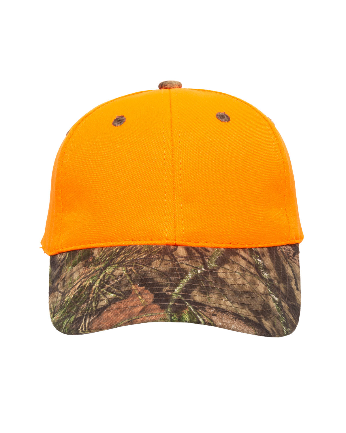 Camo Bill Solid Back Twill Cap-Outdoor Cap