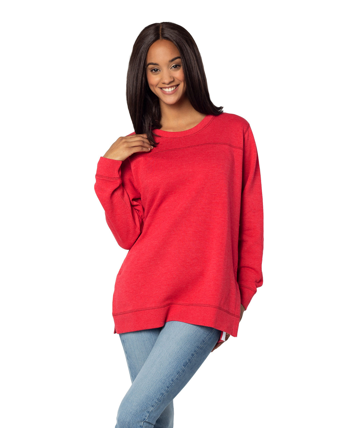 Ladies Bato Basics Fleece Tunic-chicka&#45;d