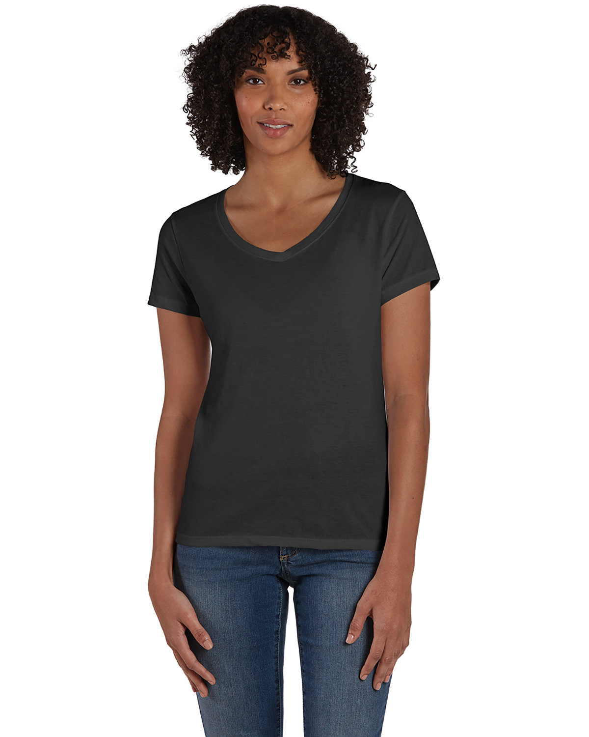Buy Ladies Perfect-T Triblend V-Neck T-Shirt - Hanes Online at Best ...