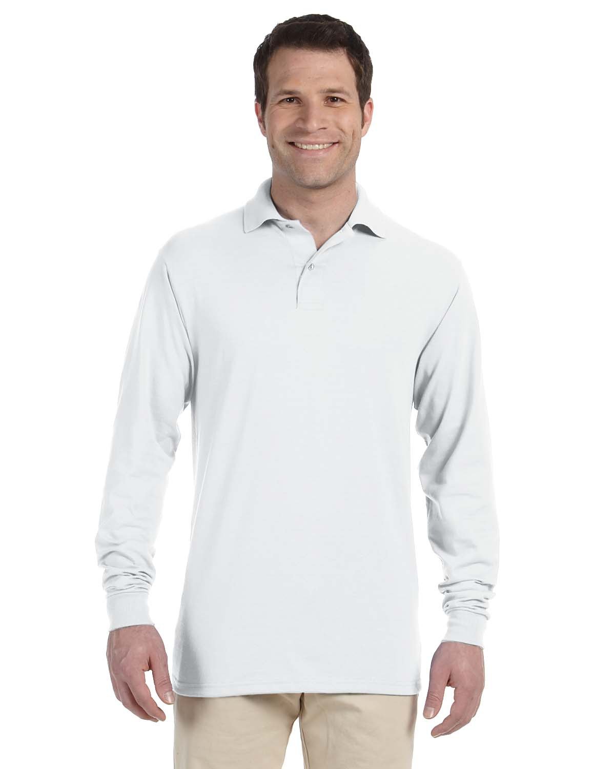 Adult Spotshield&#8482; Long&#45;Sleeve Jersey Polo-Jerzees