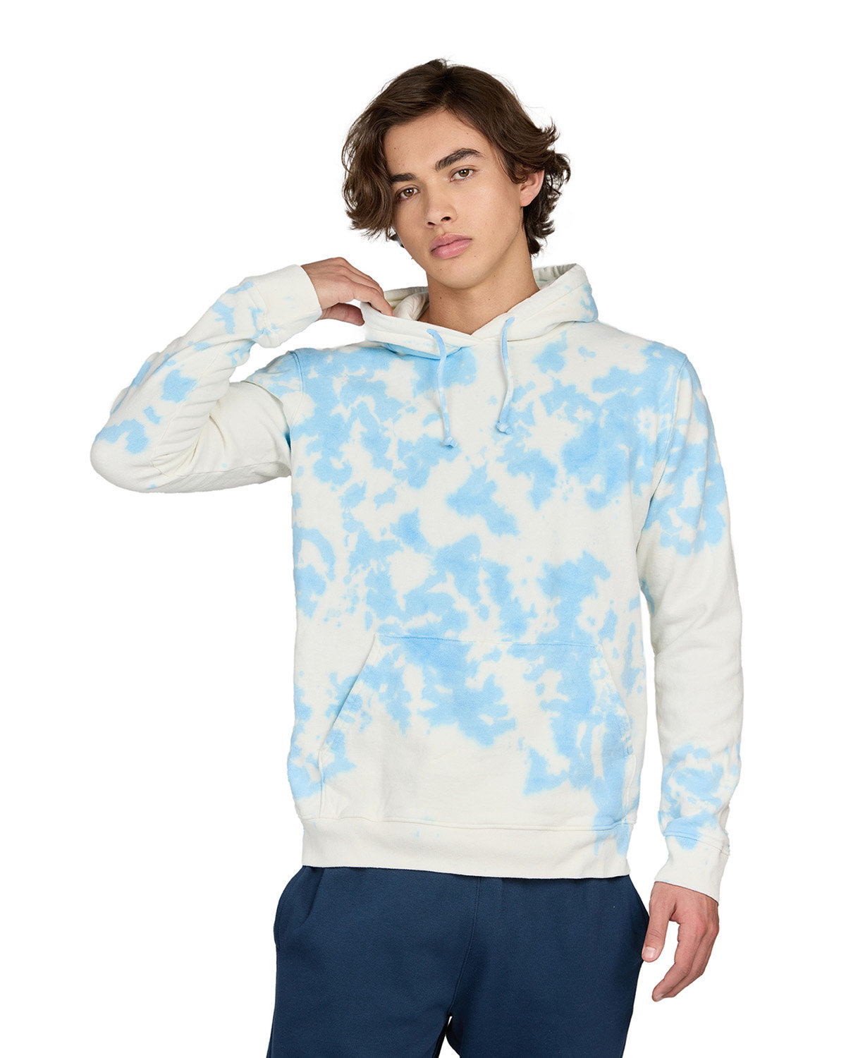 Unisex Made In Usa Cloud Tie&#45;Dye Hooded Sweatshirt-US Blanks