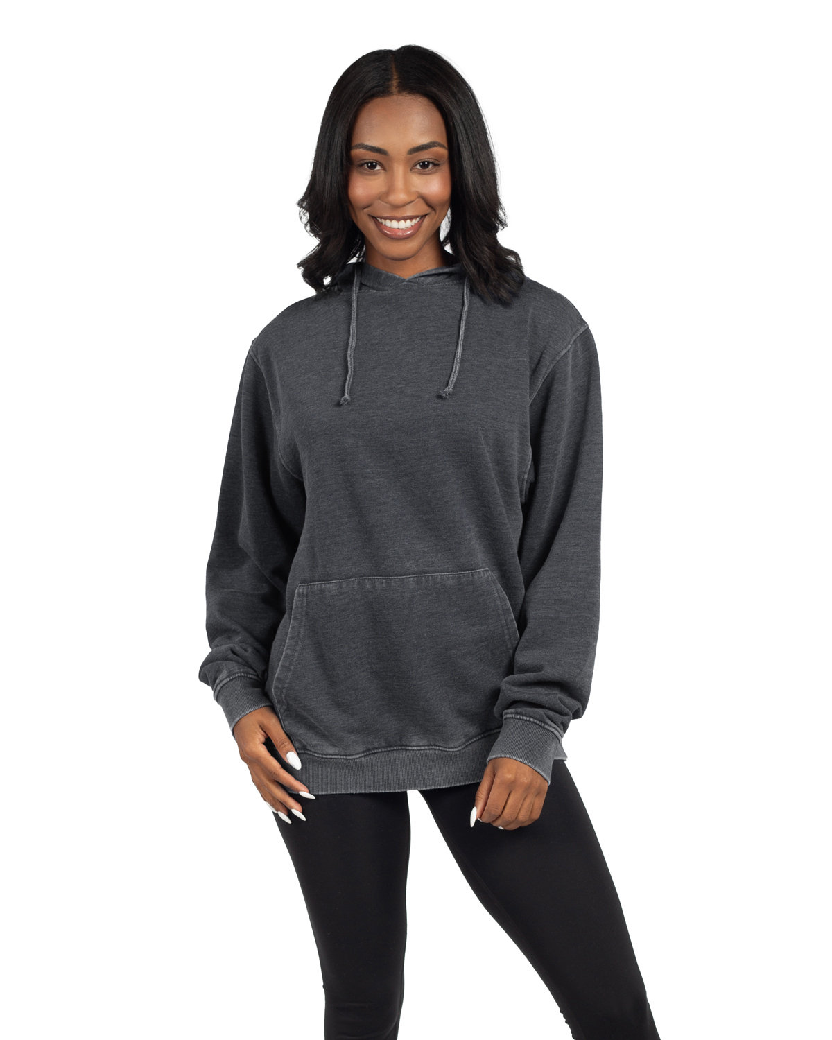 Ladies Burnout Everybody Hooded Sweatshirt-chicka&#45;d