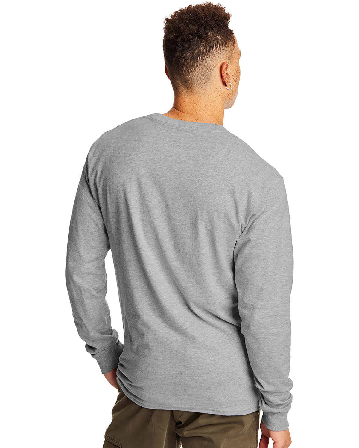 Hanes Men's 100% Cotton Long Sleeve Beefy-T® L/S Tee Shirt S-3XL 5186