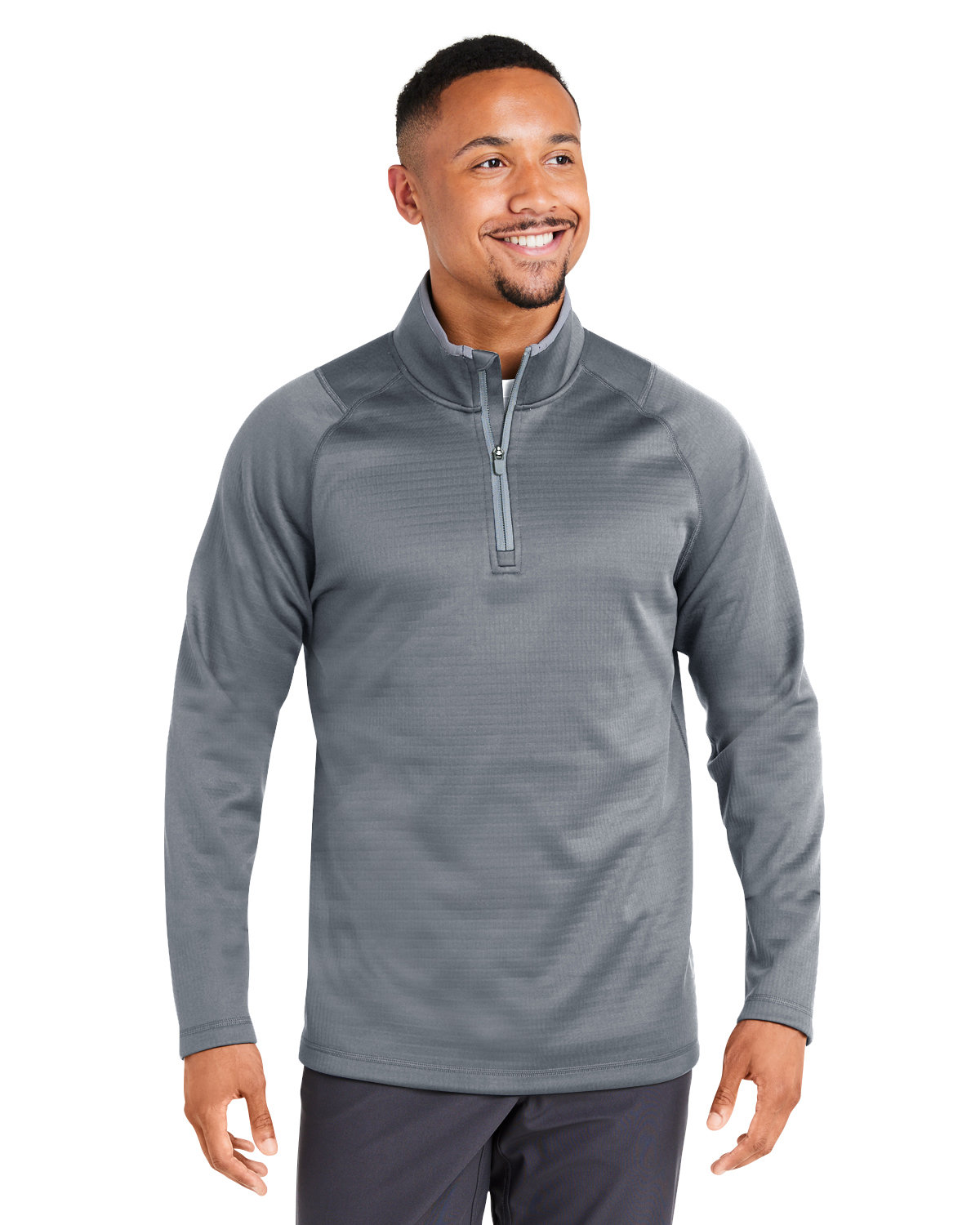 Mens Waffle Fleece Quarter-Zip-Puma Golf