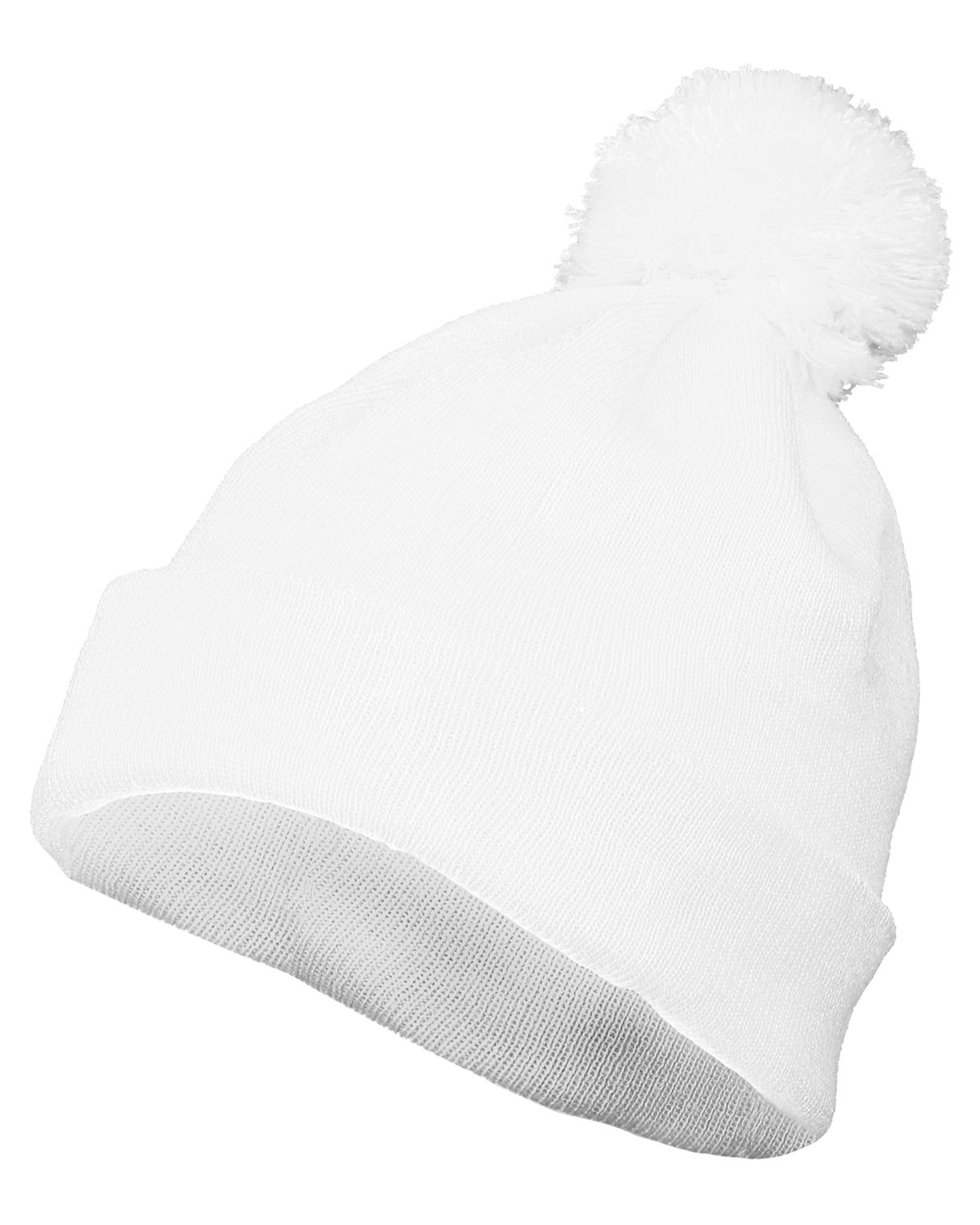 Two Layer Acrylic Knit Pom Beanie-Augusta Sportswear