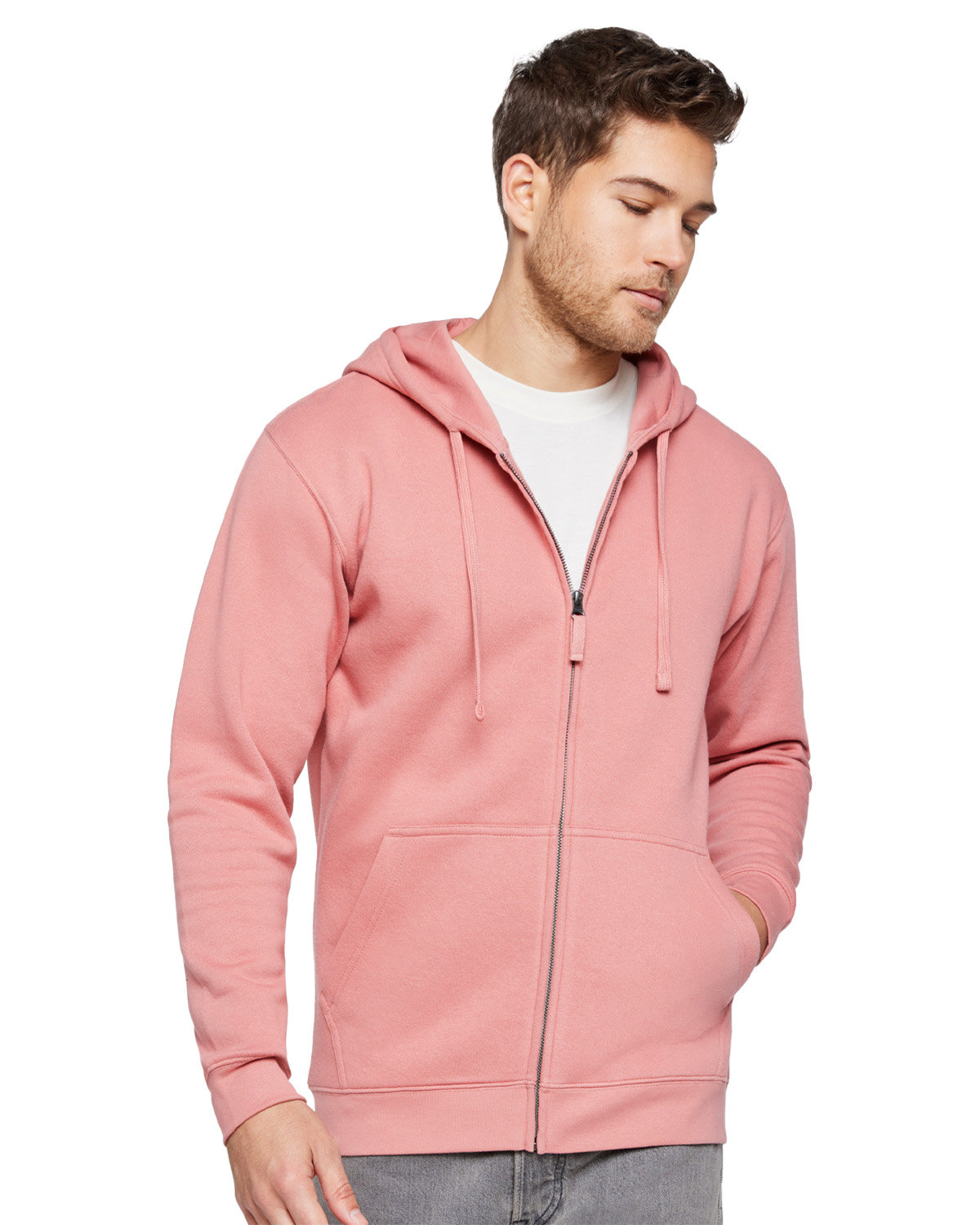 Unisex Full&#45;Zip Hooded Sweatshirt-LAT