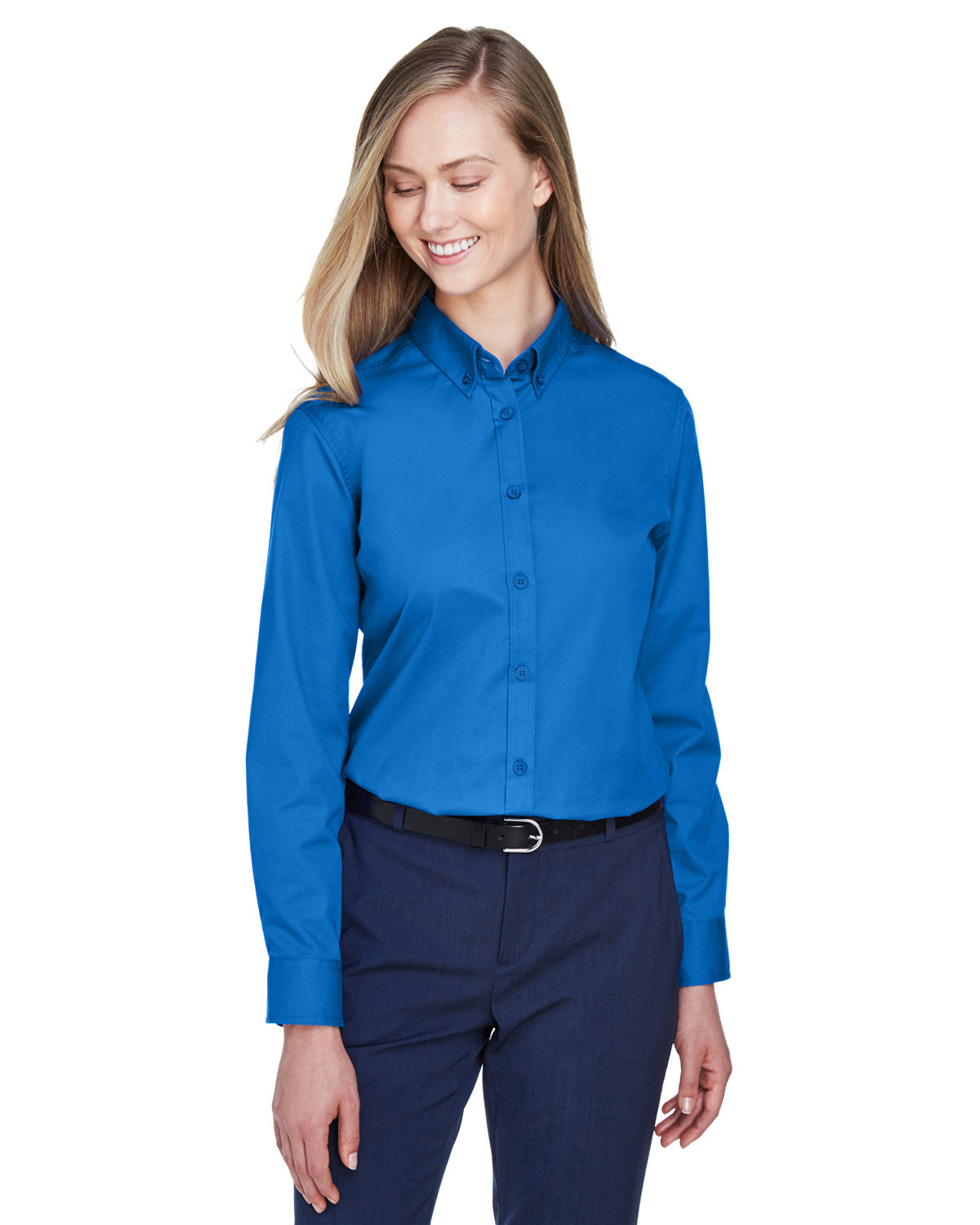 Ladies Operate Long-Sleeve Twill Shirt-CORE365