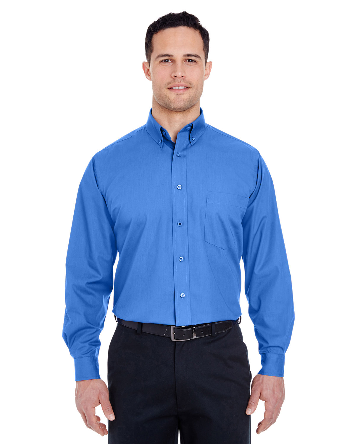 Mens Easy&#45;Care Broadcloth-UltraClub