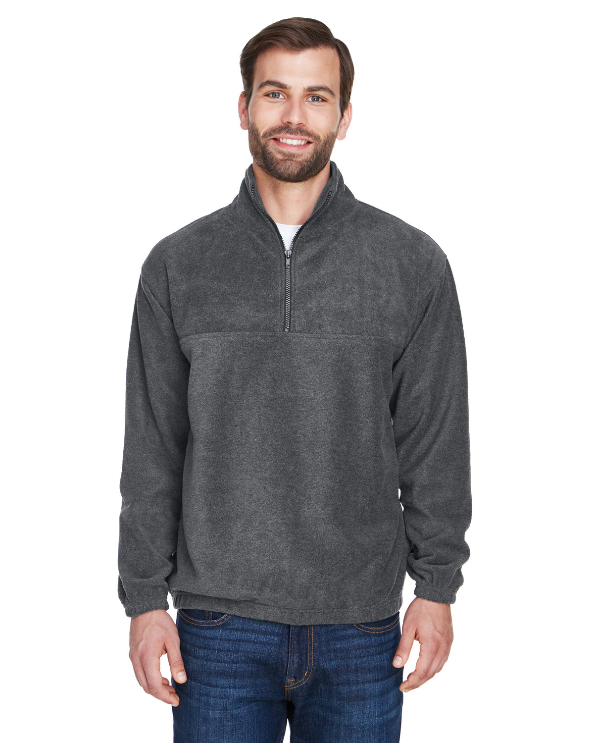 Adult Iceberg Fleece Quarter-Zip Pullover-UltraClub