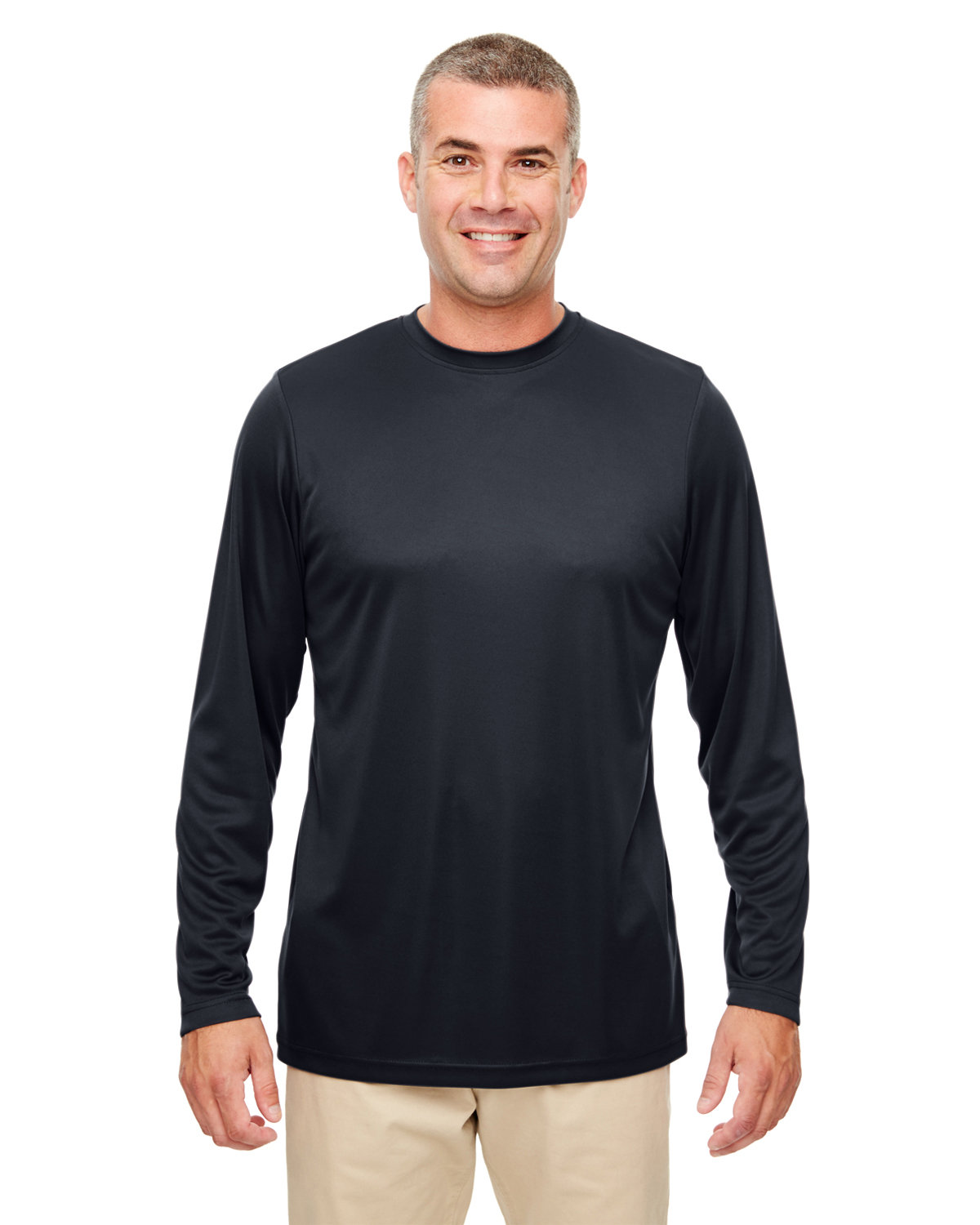 Mens Cool & Dry Performance Long-Sleeve Top-