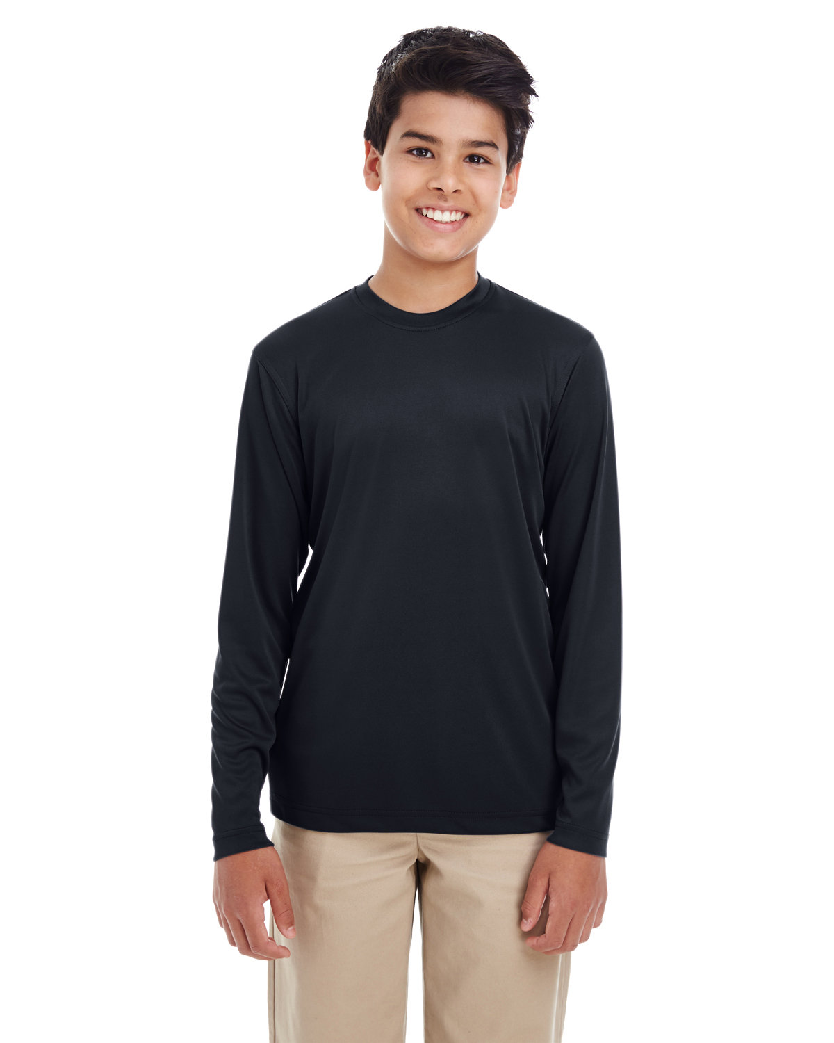 Youth Cool &#38; Dry Performance Long&#45;Sleeve Top-UltraClub