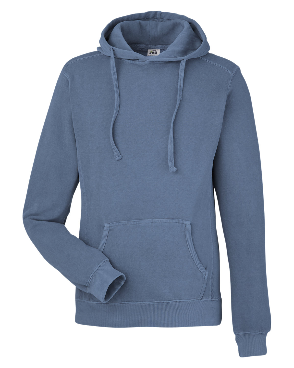 Unisex Pigment Dyed Fleece Hooded Sweatshirt-J America