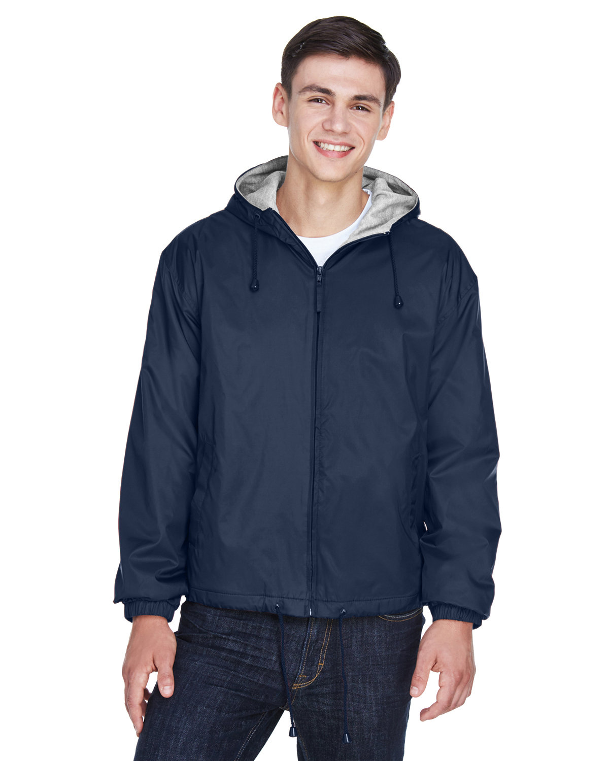 Adult Fleece-Lined Hooded jacket-UltraClub