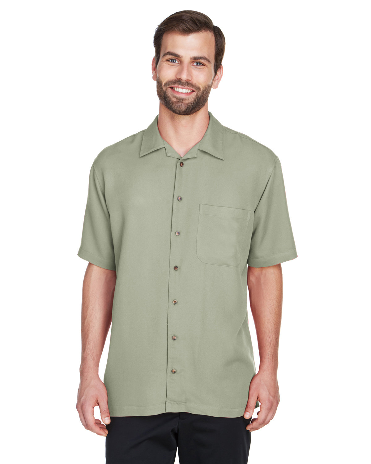 Mens Cabana Breeze Camp Shirt-UltraClub