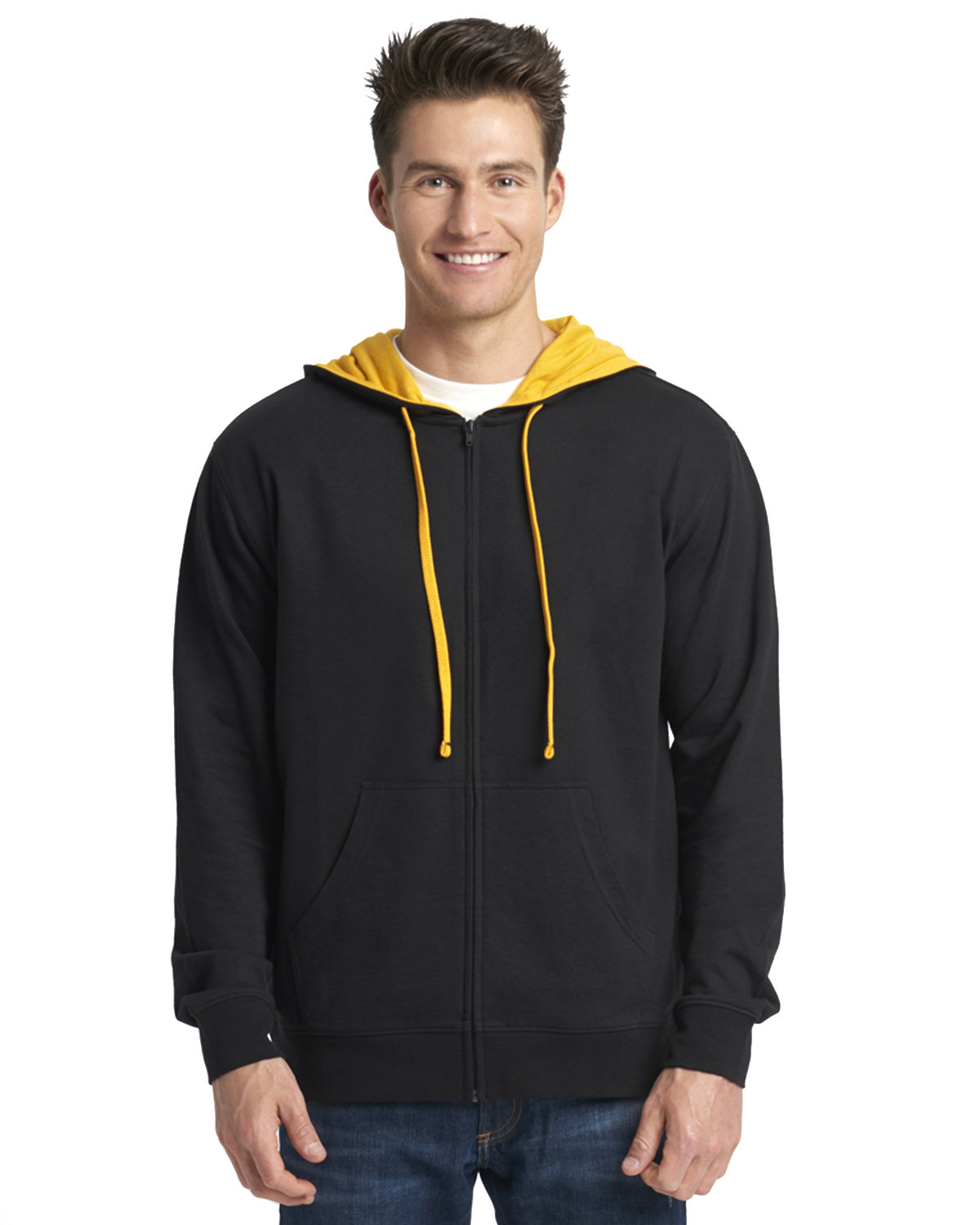 Adult Laguna French Terry Full-Zip Hooded Sweatshirt-Next Level Apparel