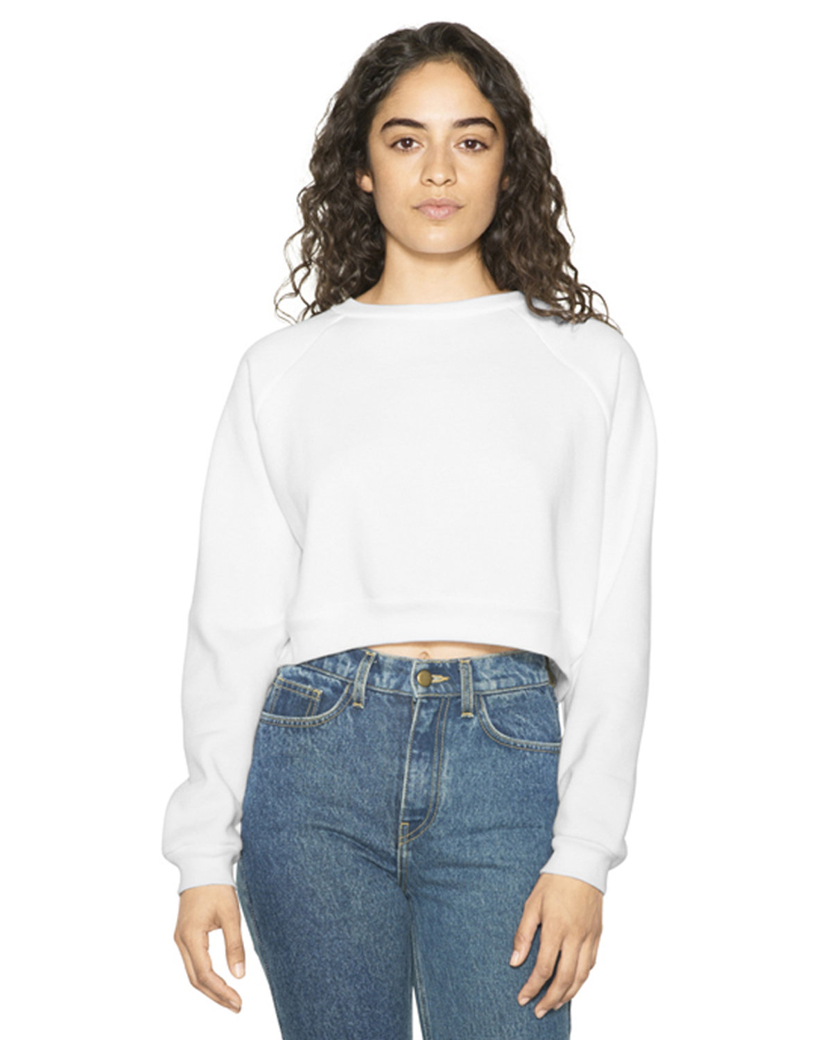 american apparel cropped sweatshirt