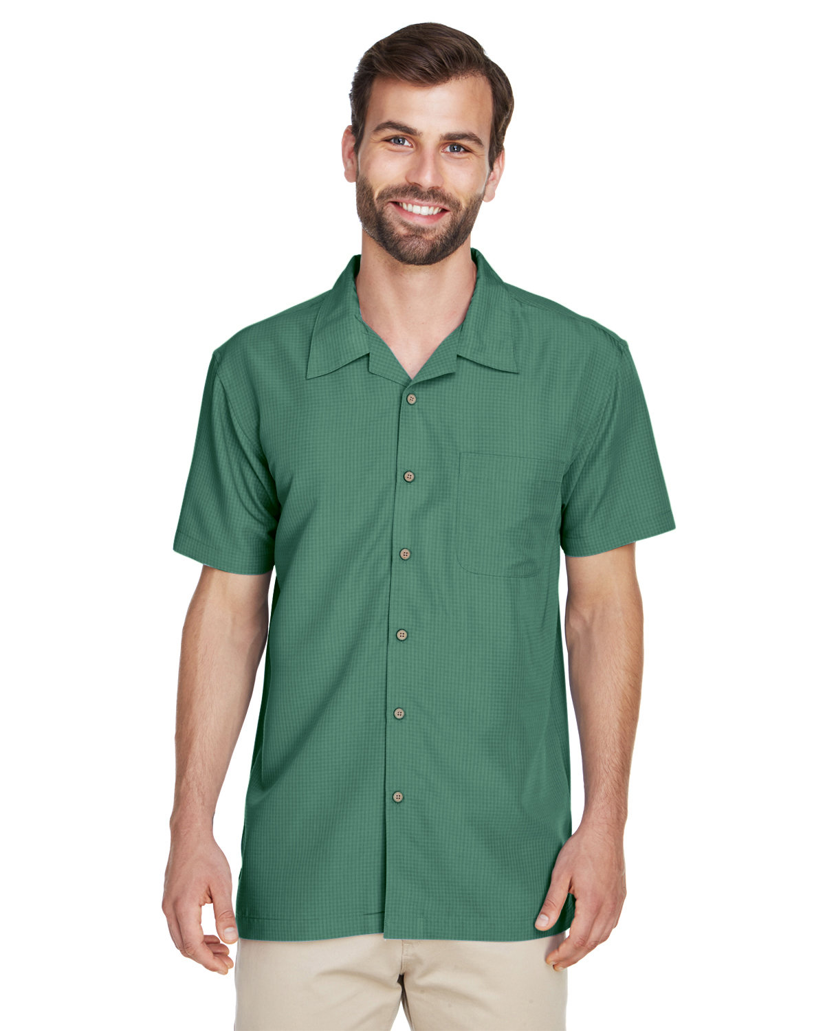 Harriton Two-Tone Bahama Cord Custom Camp Shirt