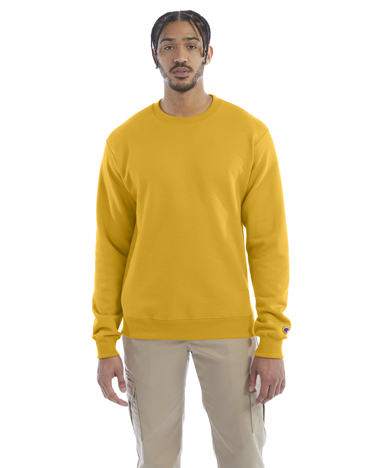 champion men's double dry eco fleece crew