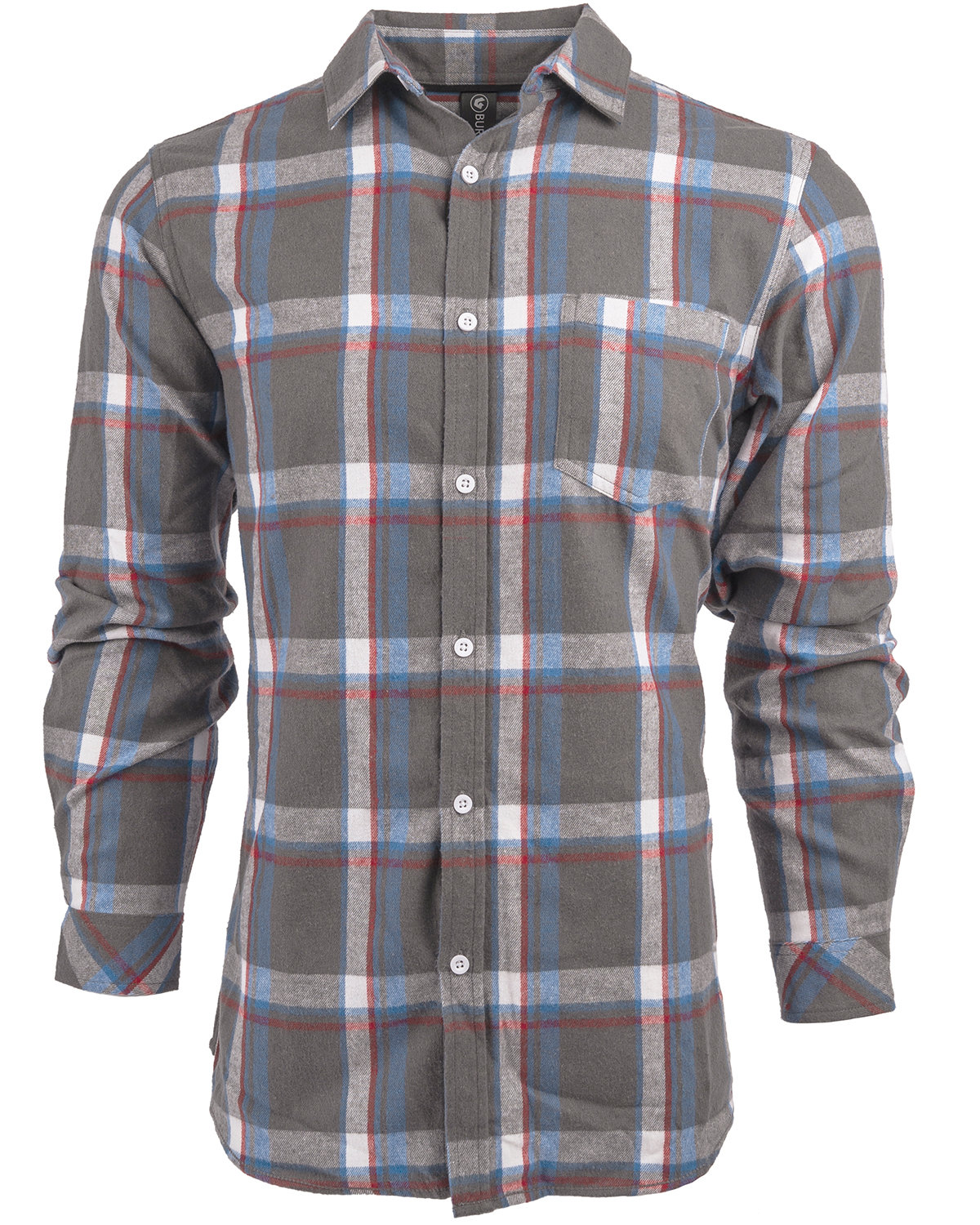 Ladies Yarn-Dyed Long Sleeve Plaid Flannel Shirt-Burnside