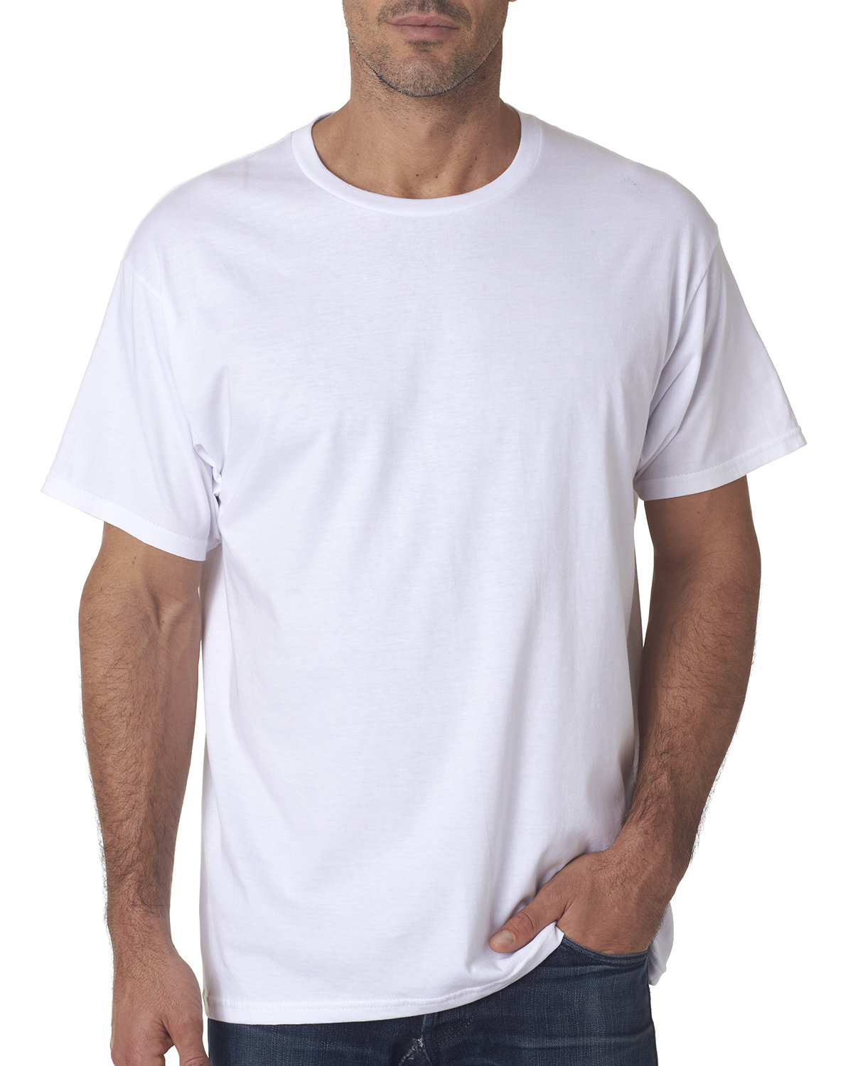 Adult Usa Made Cotton Jersey T-Shirt-Bayside