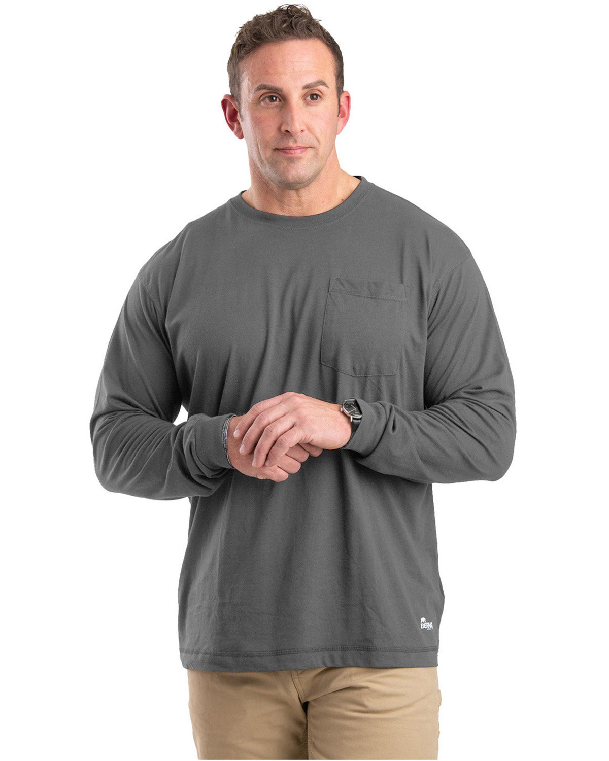 Unisex Performance Long&#45;Sleeve Pocket T&#45;Shirt-Berne