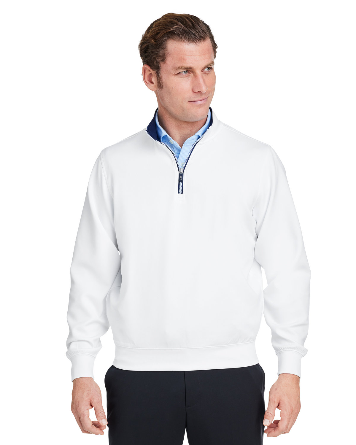 Mens Caves Quarter-Zip Tech Pullover-Fairway &#38; Greene