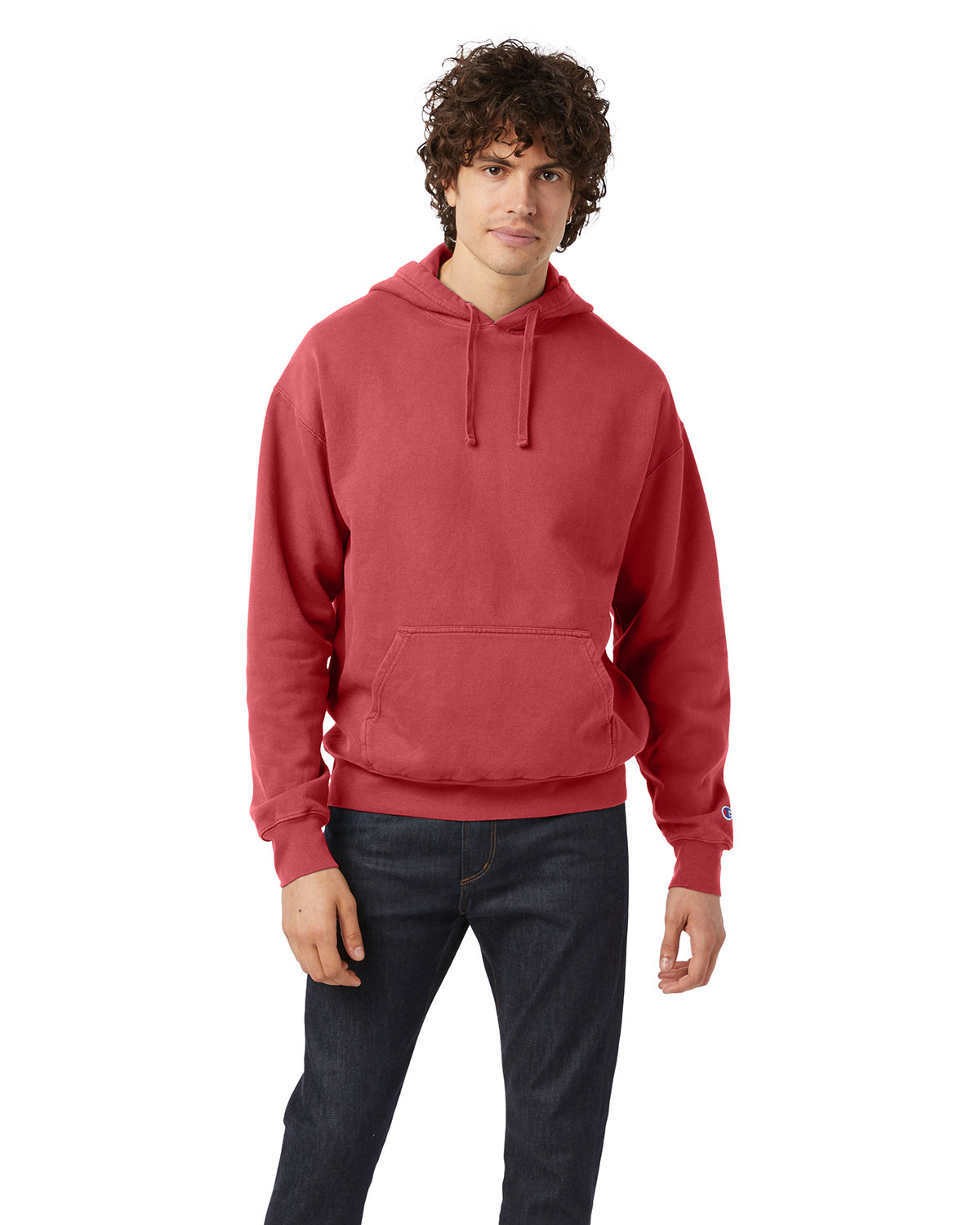 Unisex Garment Dyed Hooded Sweatshirt-Champion