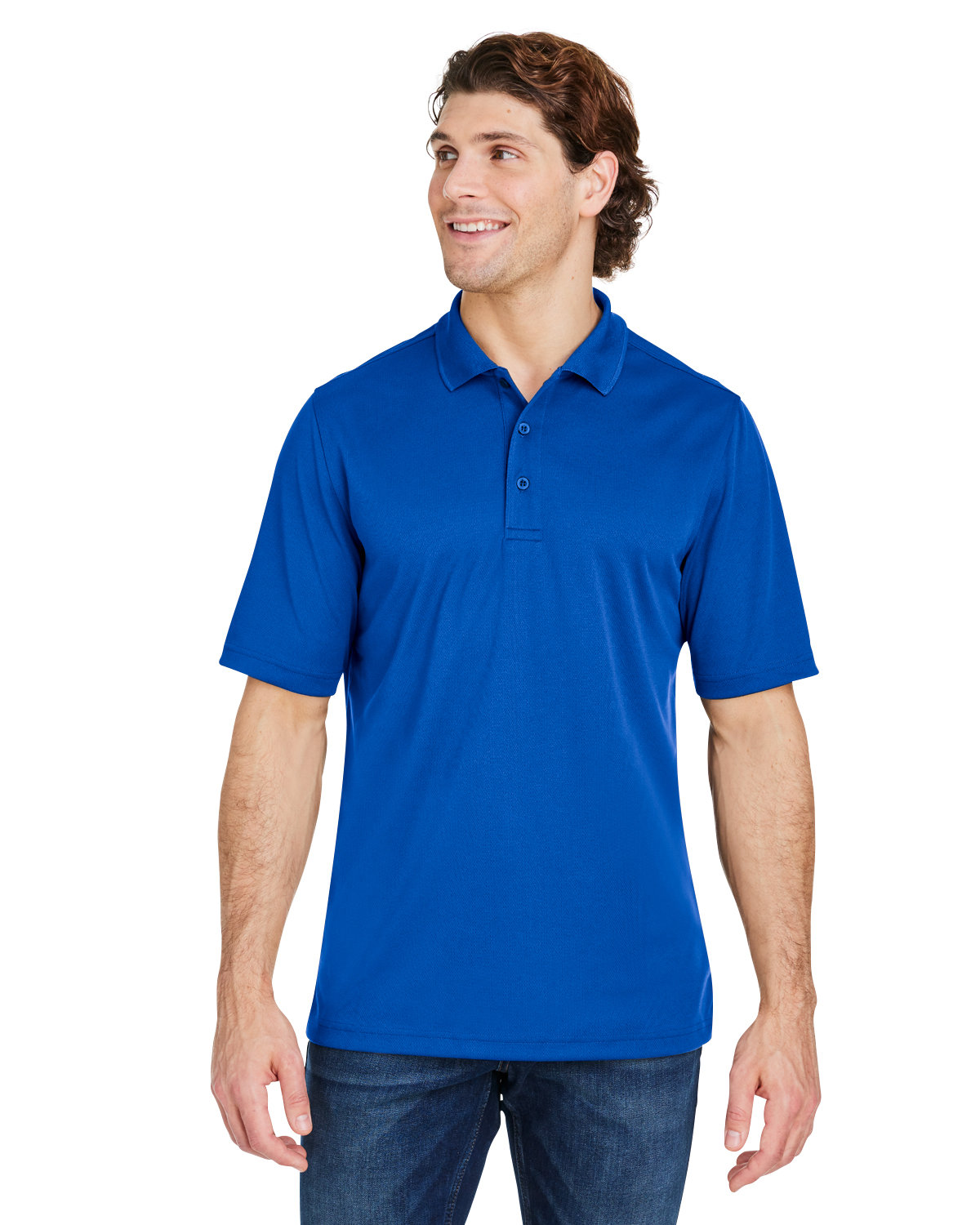 Mens Market Snag Protect Mesh Polo-CORE365