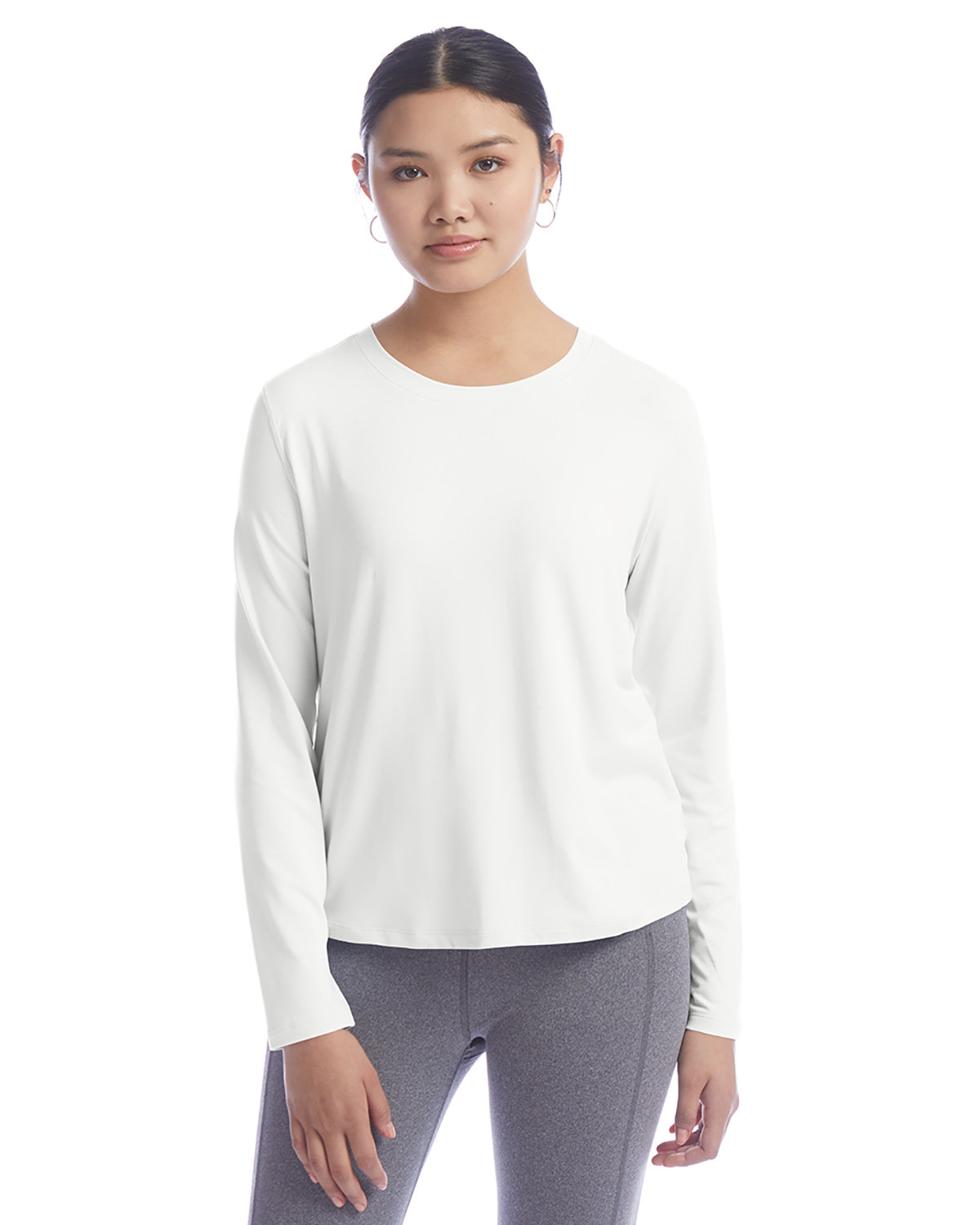 Ladies Cutout Long Sleeve T-Shirt-