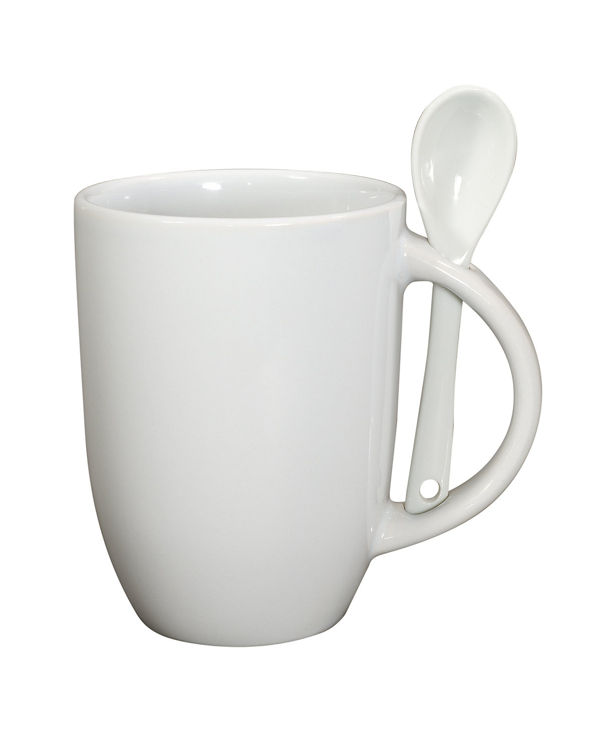 12oz Dapper Ceramic Mug With Spoon-Prime Line
