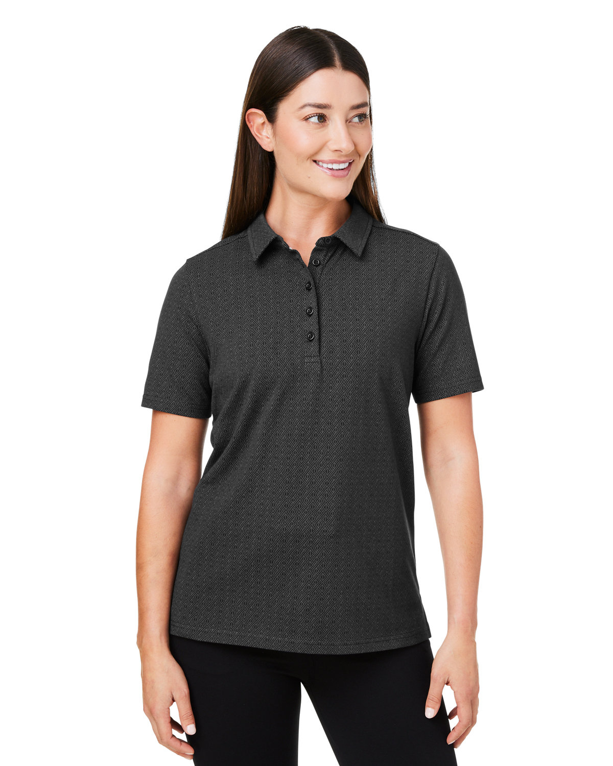 Crownlux Performance® Ladies Geo Polo-Devon &#38; Jones