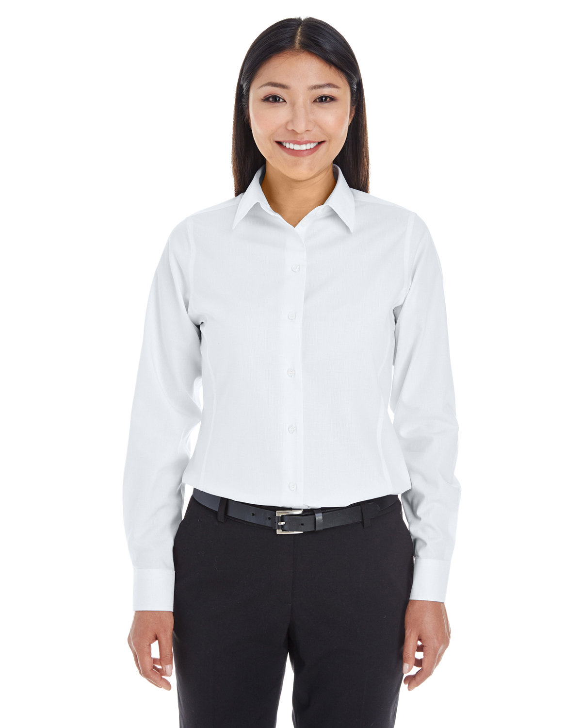 Ladies Crown Collection&#174; Royal Dobby Woven Shirt-Devon & Jones