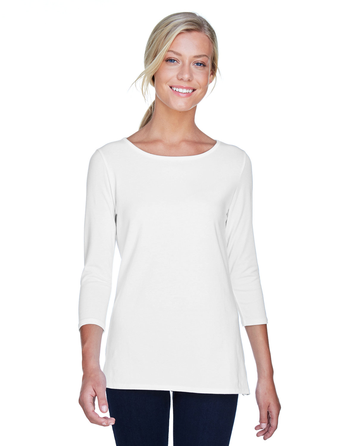 Ladies Perfect Fit™ Ballet Bracelet-Length Knit Top-Devon &#38; Jones