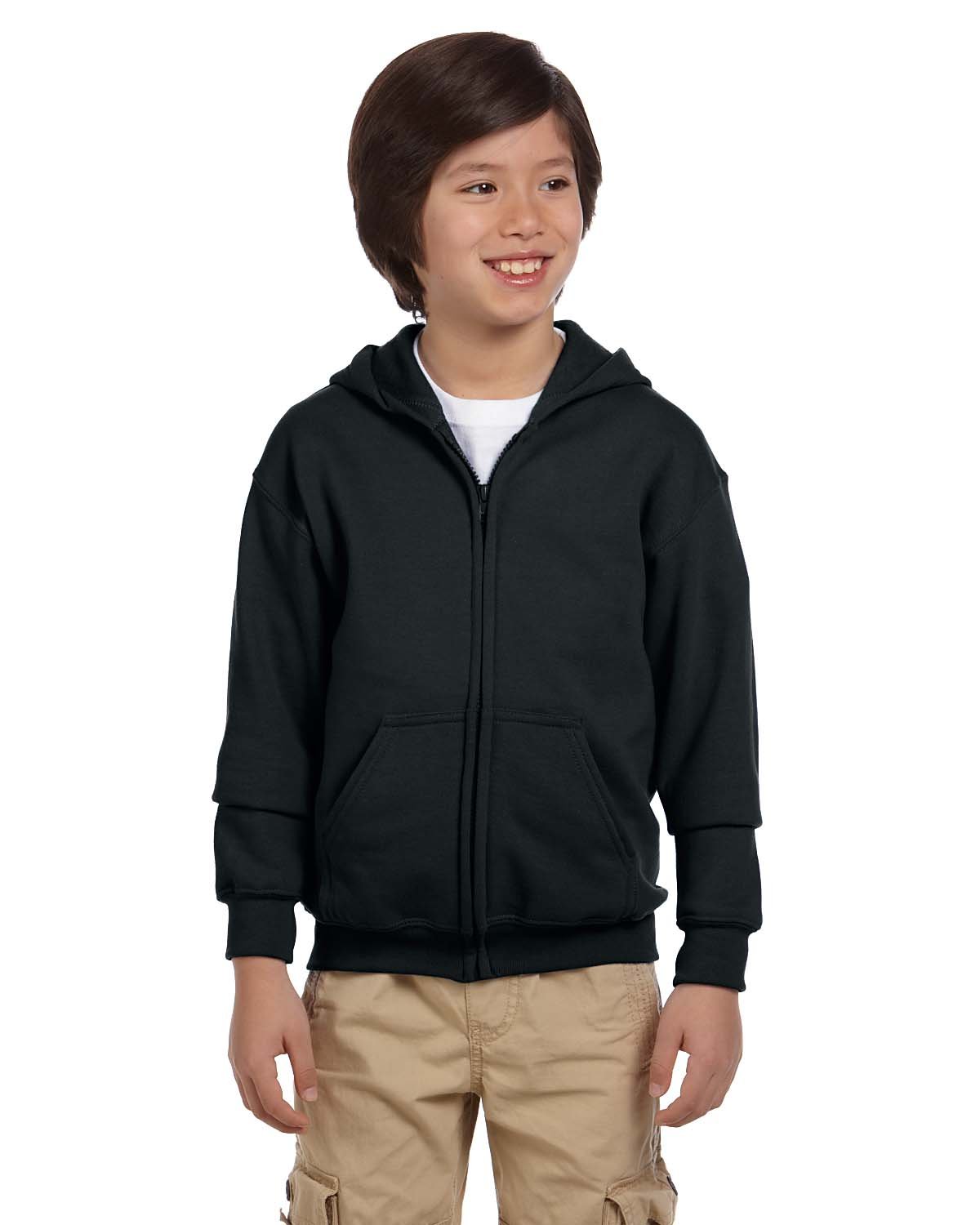 Youth Heavy Blend&#8482; Full&#45;Zip Hooded Sweatshirt-Gildan
