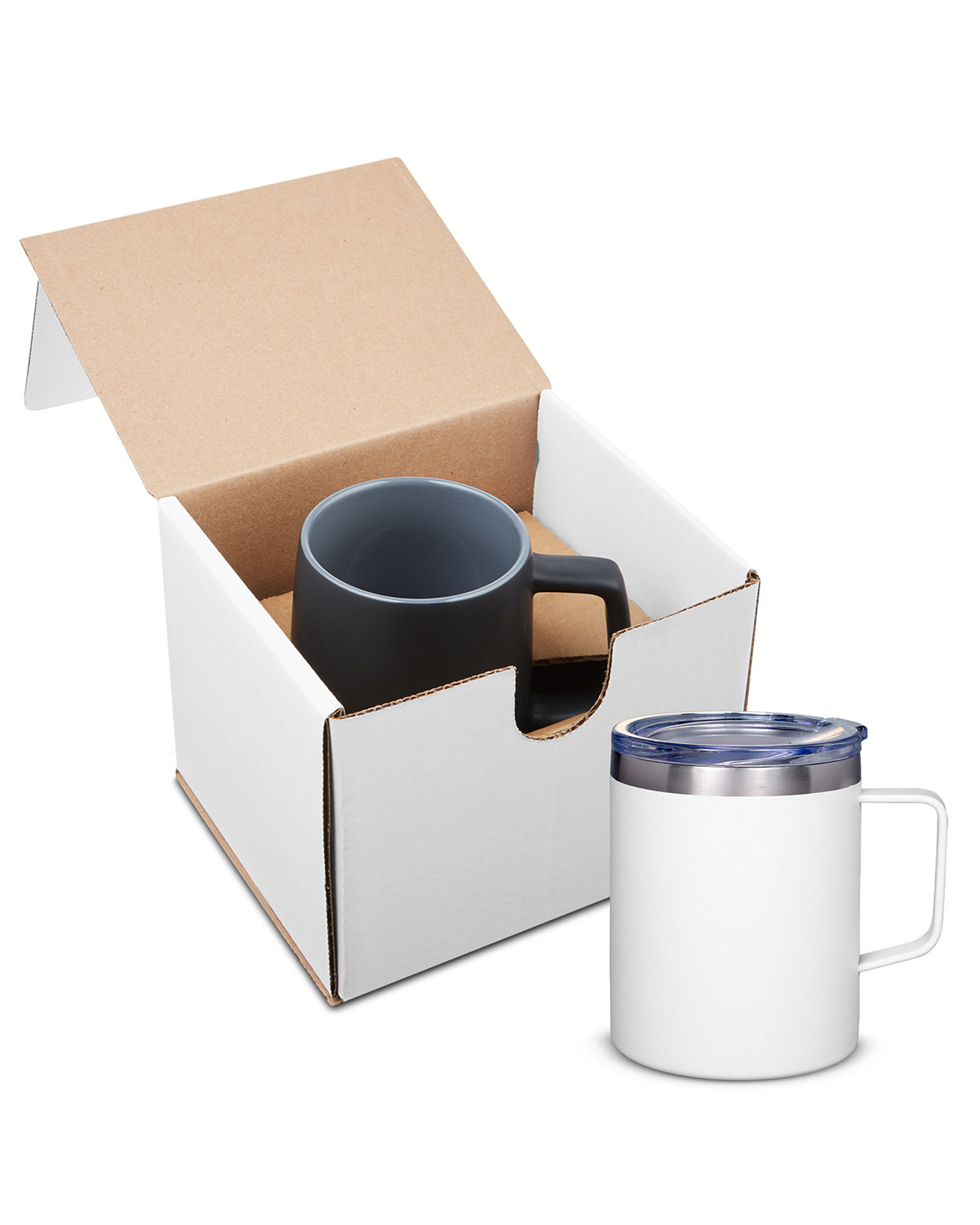 12oz Vacuum Insulated Coffee Mug With Handle In Mailer-Prime Line