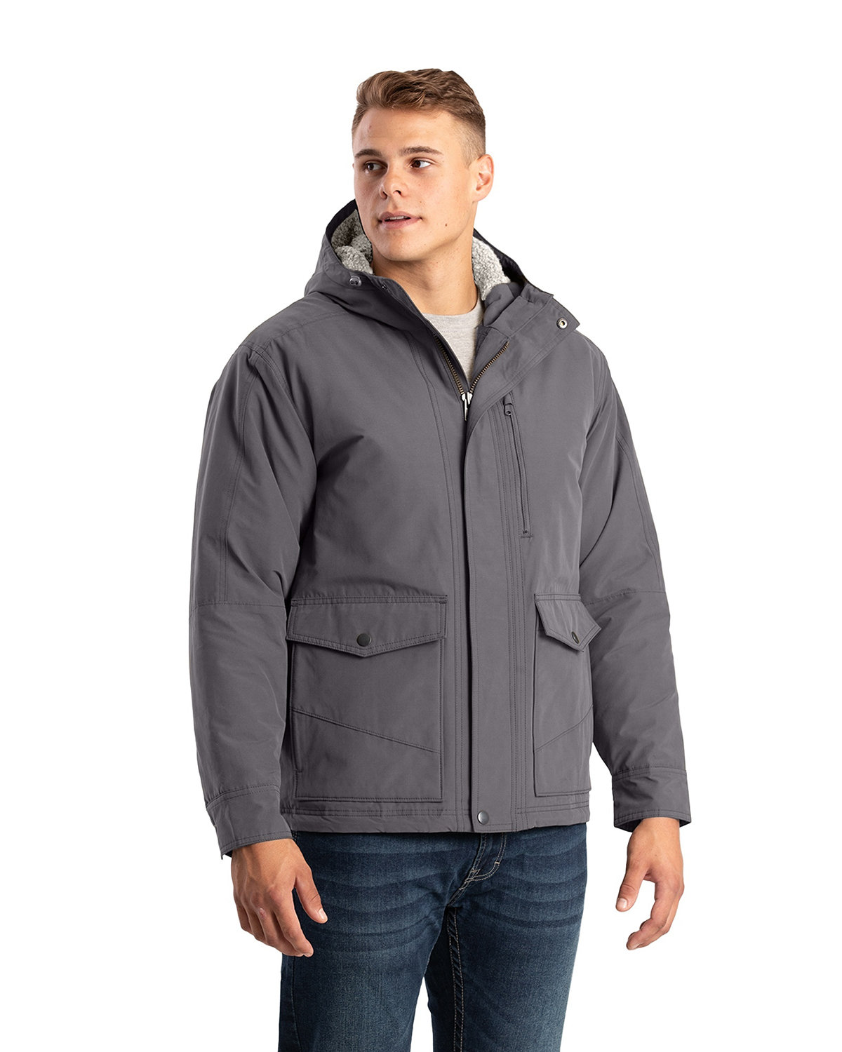 Buy Mens Highland Quilt-Lined Micro-Duck Hooded Jacket - Berne Online ...