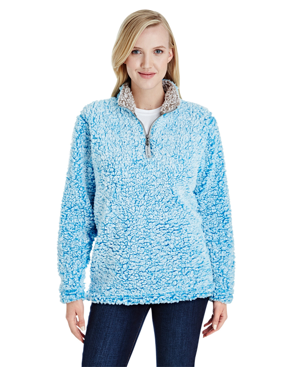 Buy Ladies Epic Sherpa 1/4 Zip - J America Online at Best price - TN