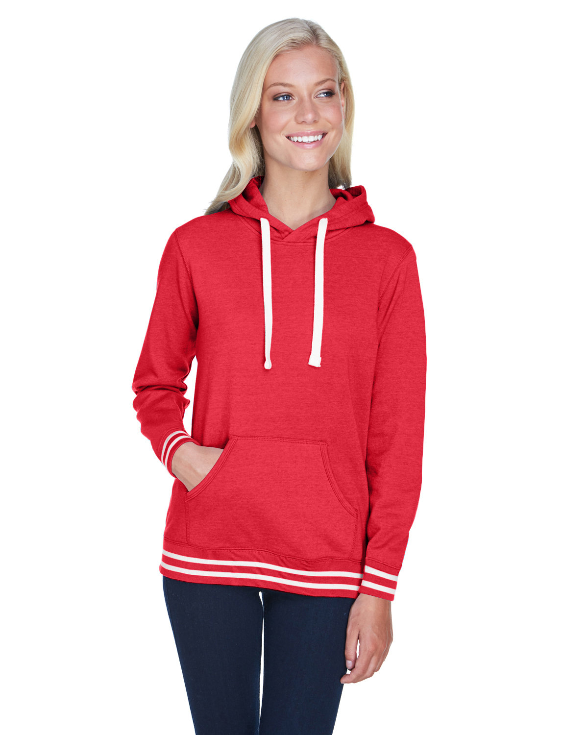 Ladies Relay Hooded Sweatshirt-J America