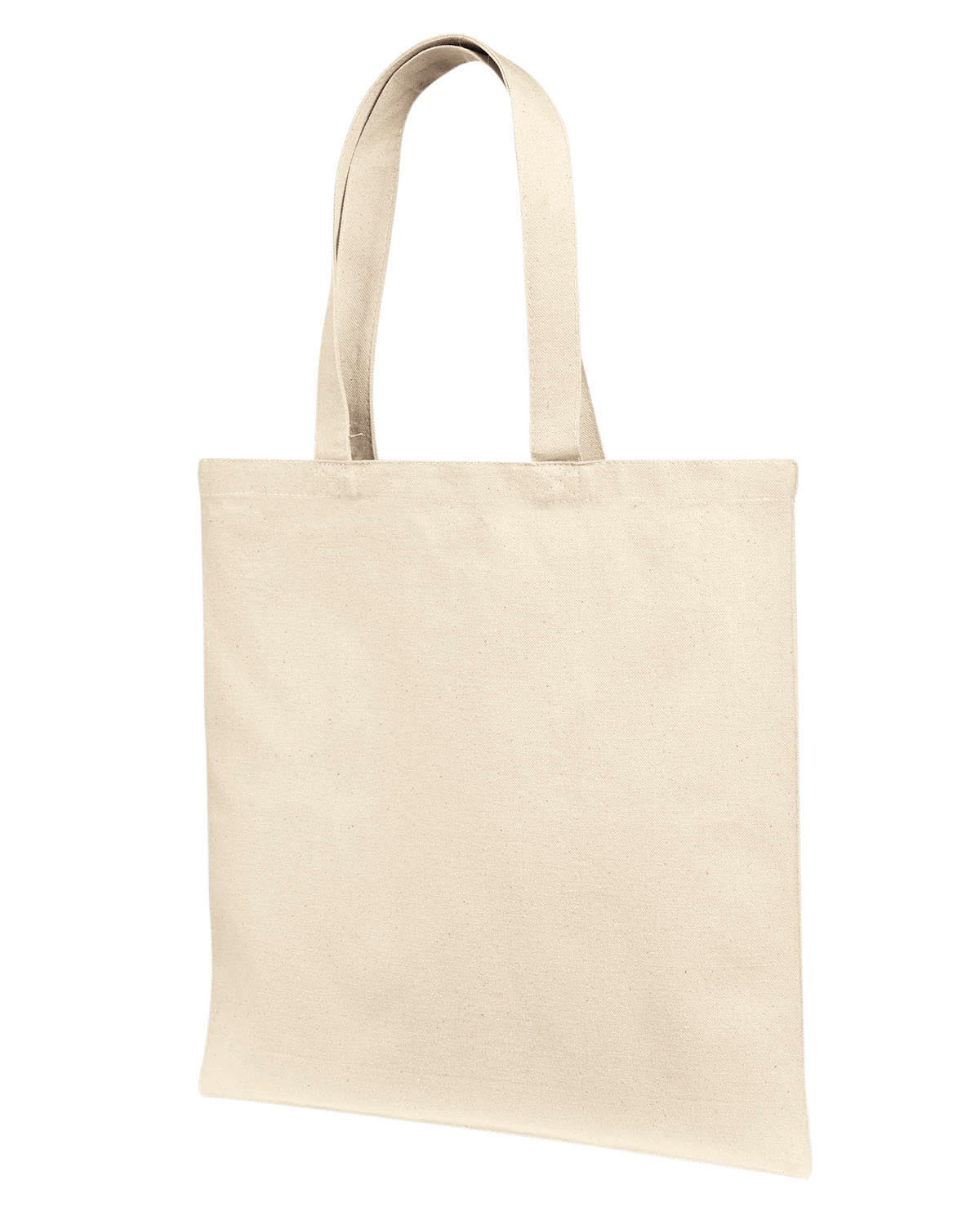 Cotton Canvas Tote Bag With Self Fabric Handles-