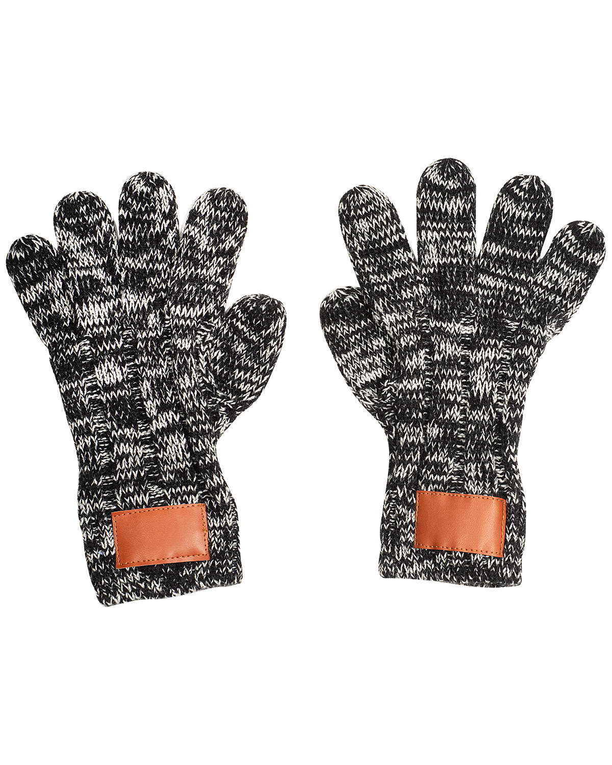 Heathered Knit Gloves-Leeman
