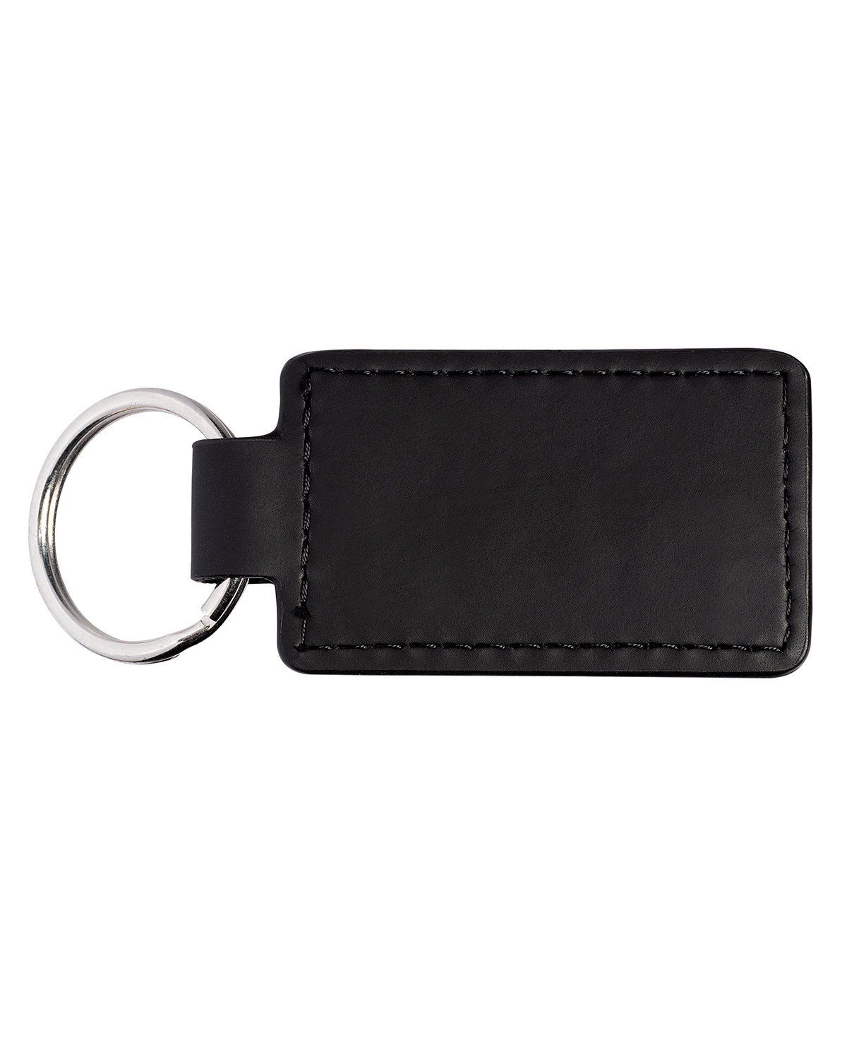 Tuscany™ Pu Leather Rectangle Keychain-Leeman