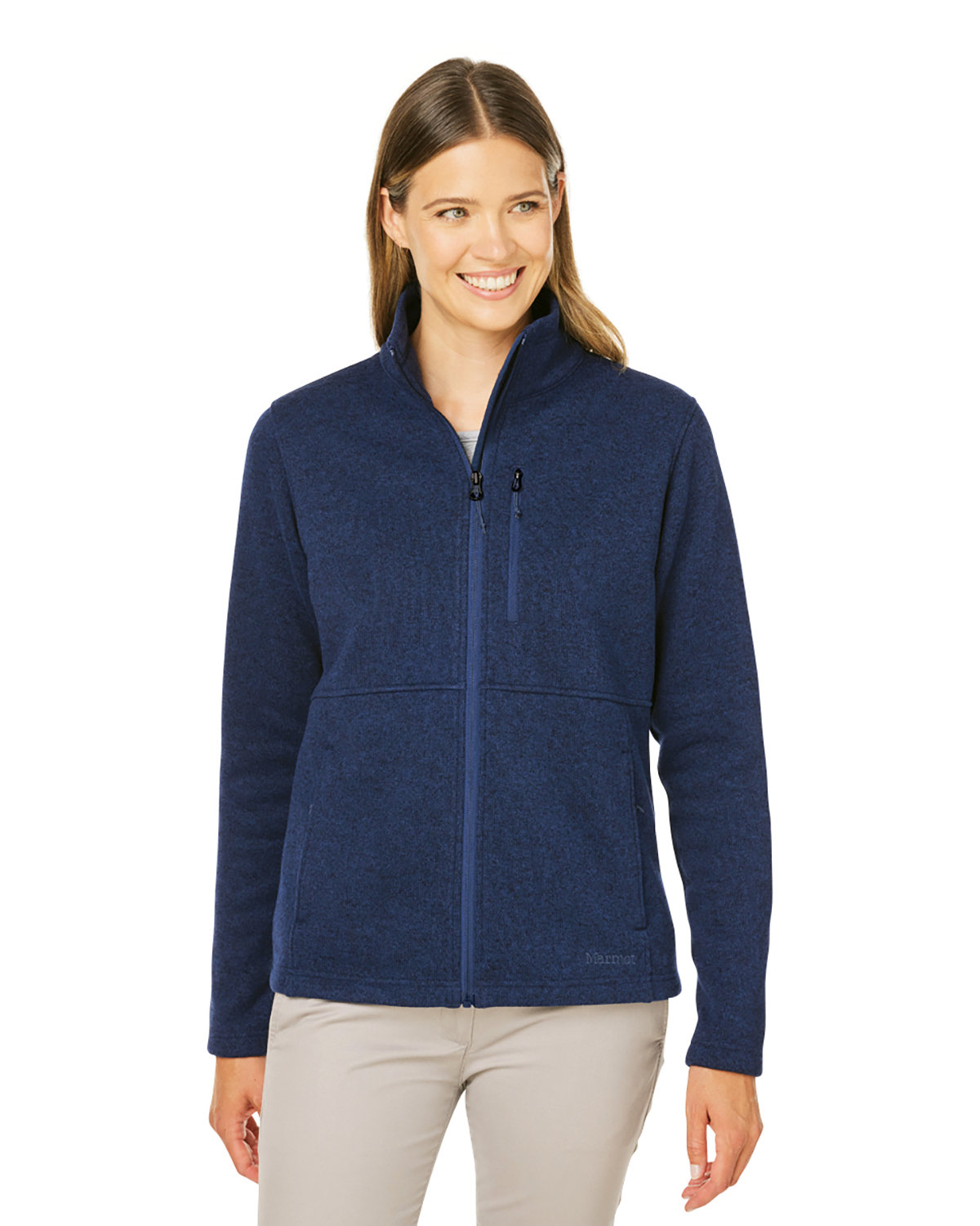 Ladies Dropline Sweater Fleece Jacket-Marmot