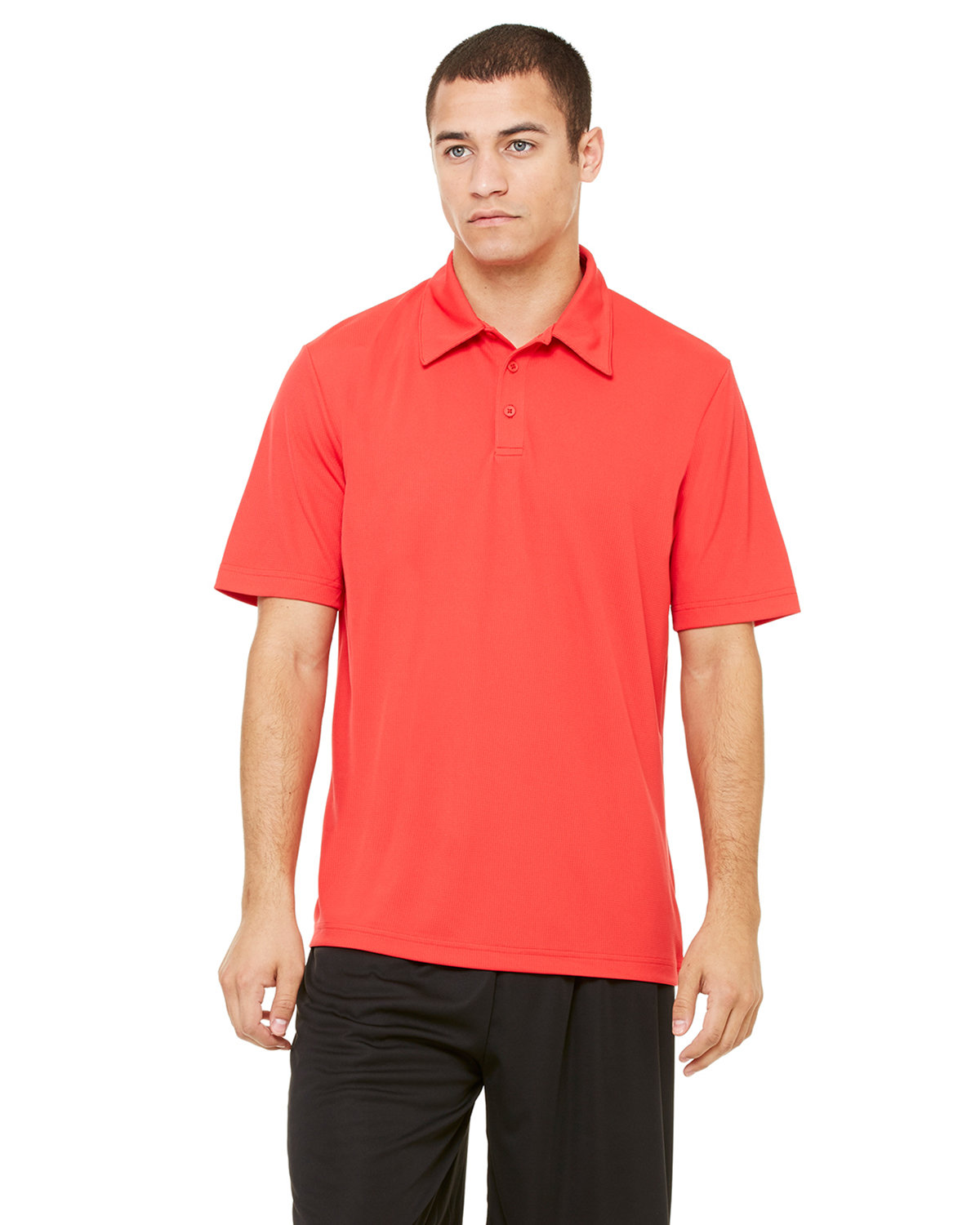 Unisex Performance Three-Button Mesh Polo-All Sport