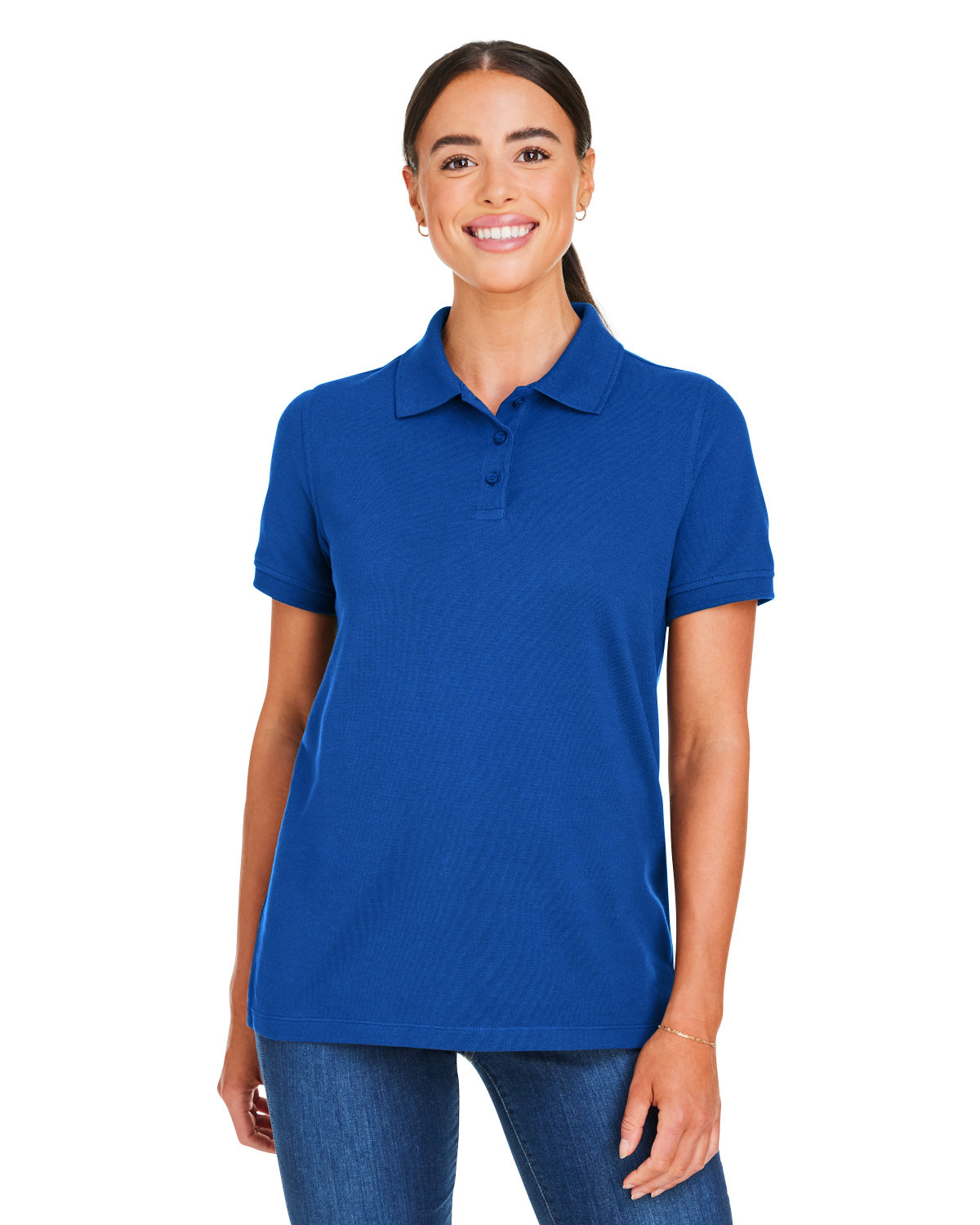 Ladies Valiant Cotton Snag Protect Polo-Harriton